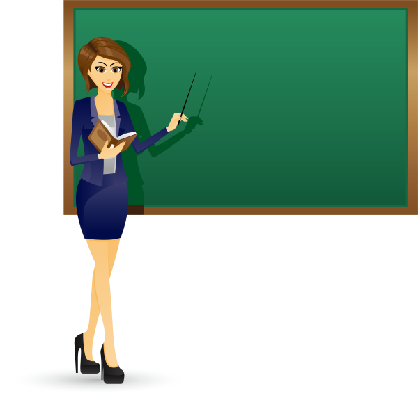 Учительница мультяшный