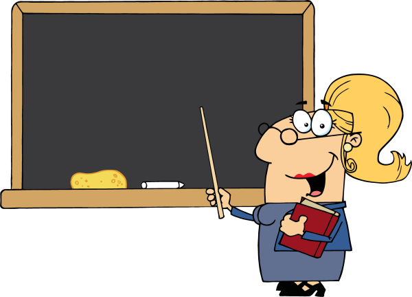 Школьная доска с учителем