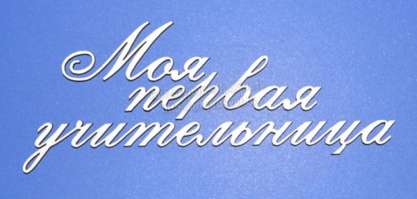 Первая учительница надпись