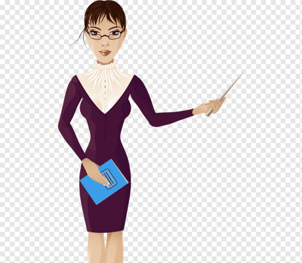 Преподаватель на прозрачном фоне