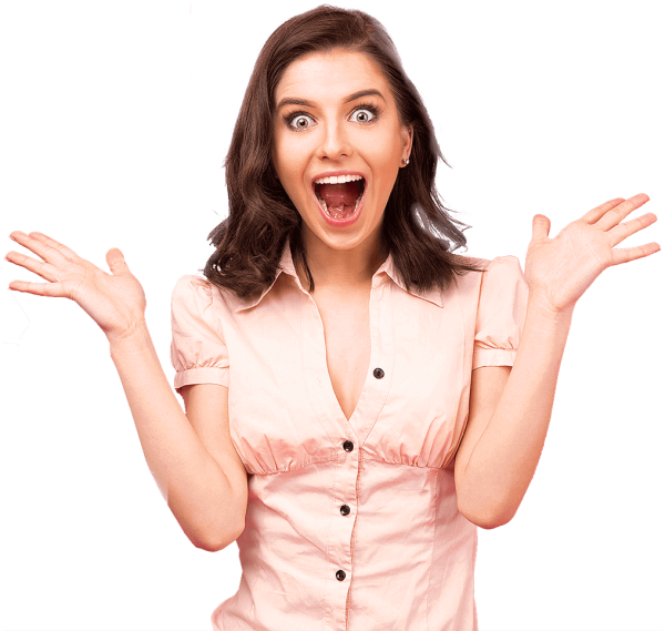Удивленная женщина
