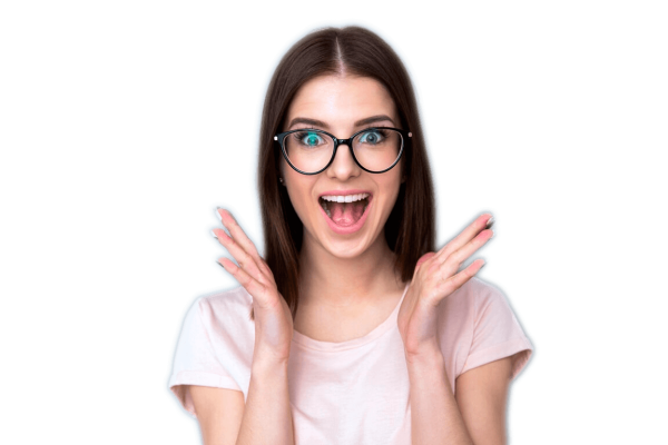 Девушка удивление