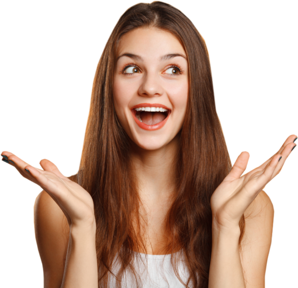 Девушка удивлена