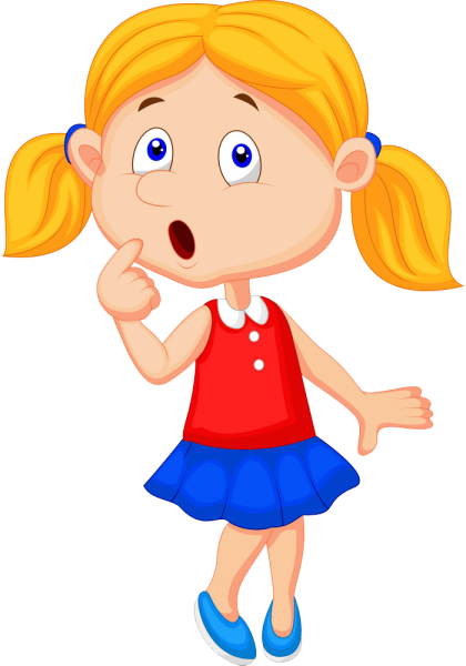 Девочка на белом фоне