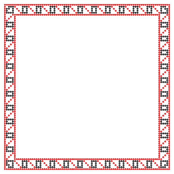 Рамка в удмуртском стиле