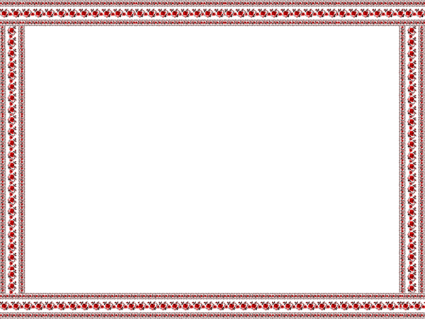 Прозрачные рамки в народном стиле