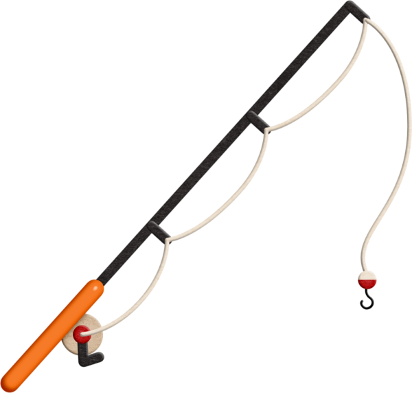 Удочка для рыбалки с леской