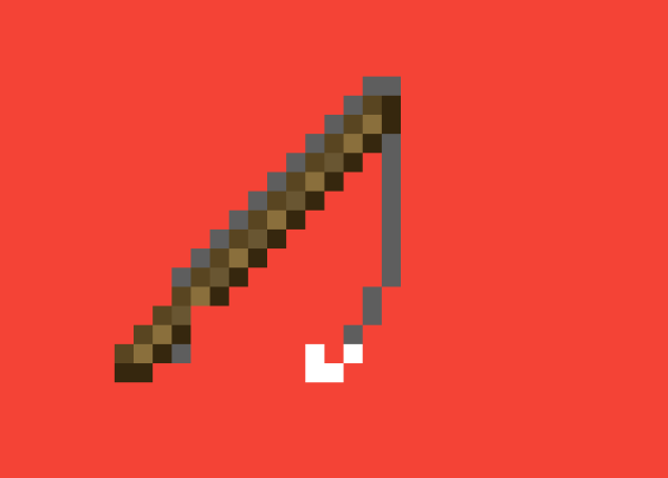 Удочка пиксель арт