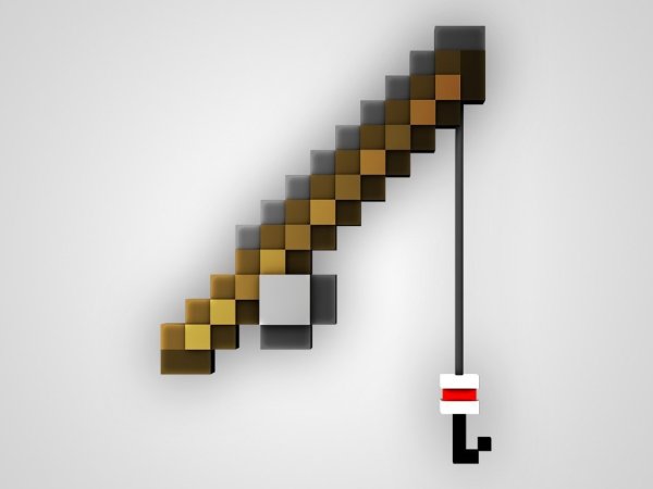 Удочка из МАЙНКРАФТА