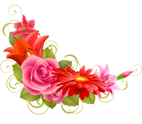 Цветочная виньетка