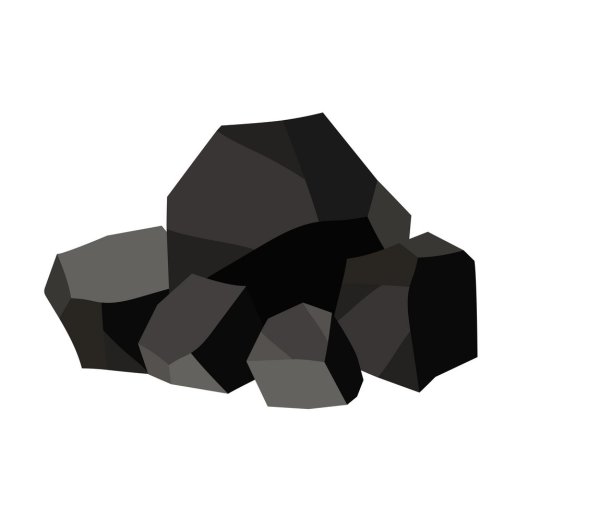 Уголь значок