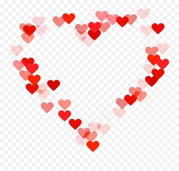 Сердце на прозрачном фоне