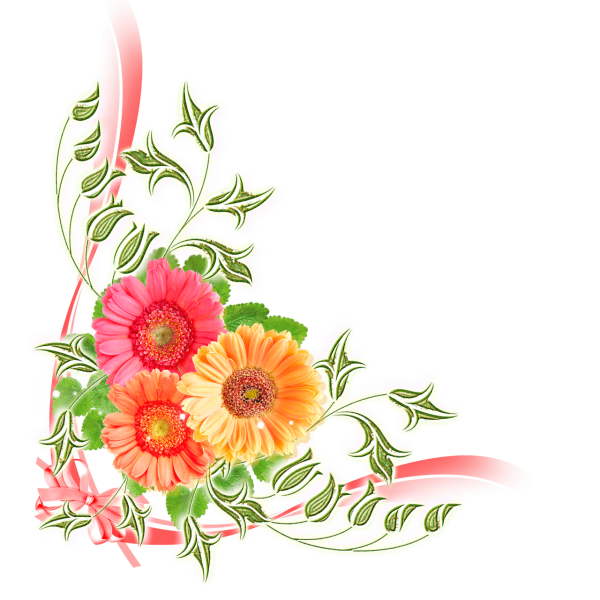 Уголок из цветов