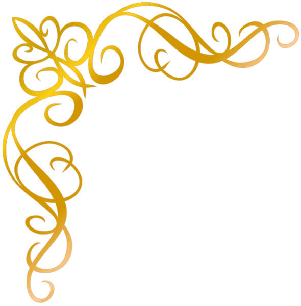 Золотые вензеля уголки