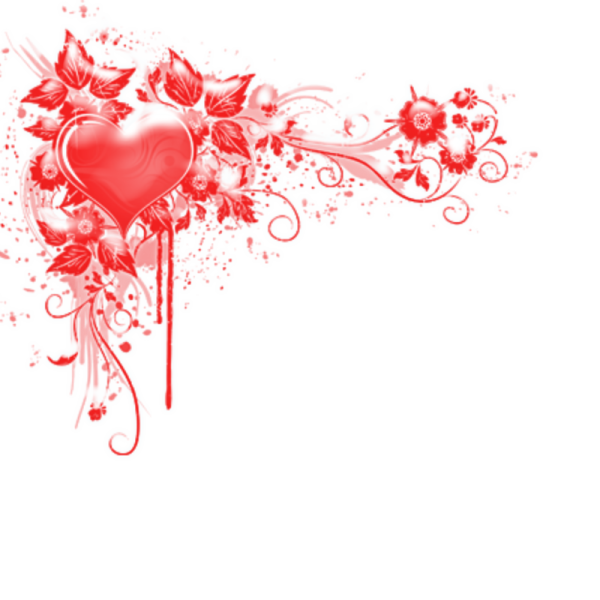 Сердечки на прозрачном фоне