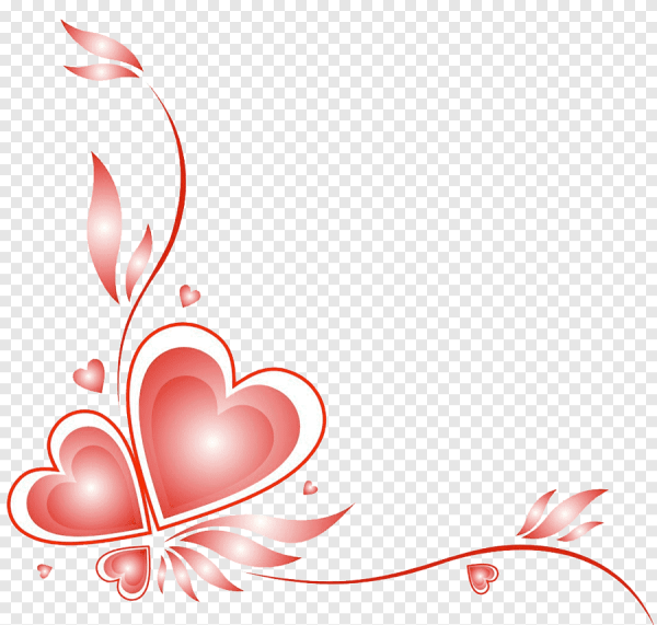 Сердечки узор без фона