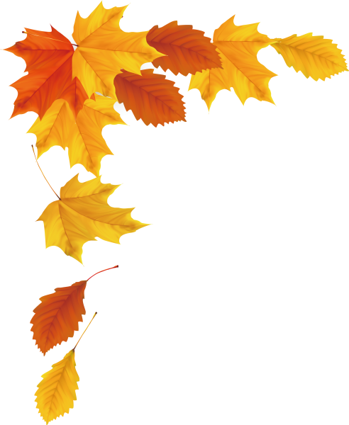 Осенняя рамка уголок