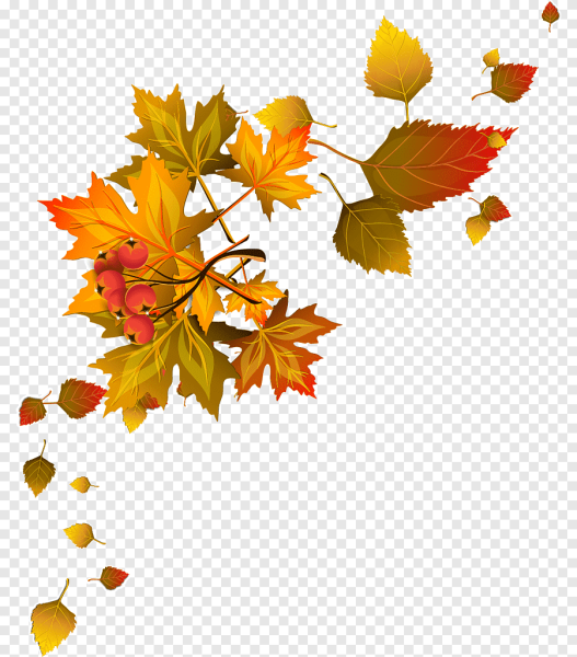 Осенние листья уголок