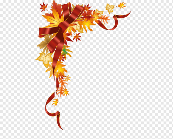 Осенние листья уголок