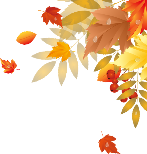 Осенние листья уголок