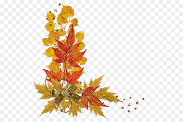 Осенняя рамка уголок