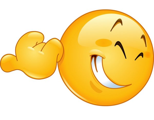 Смайлик указывающий пальцем