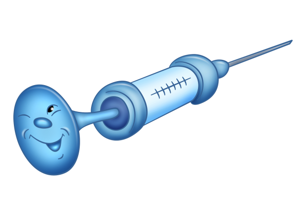 Шприц мультяшка