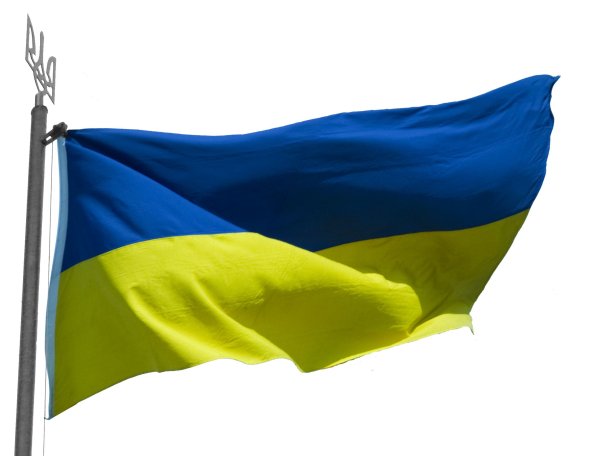 Флажок Украины на прозрачном фоне