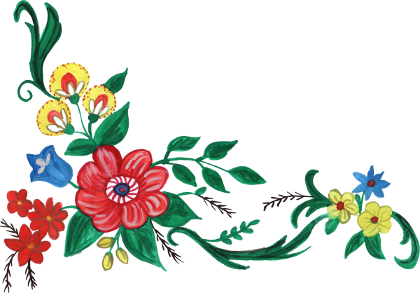 Орнаменты и узоры с цветами