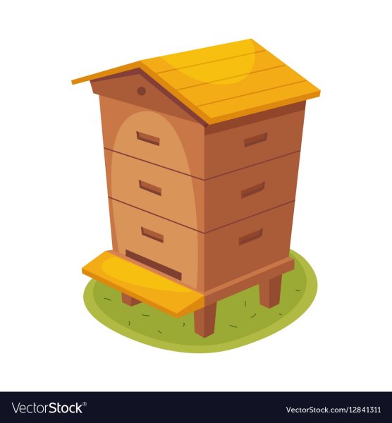 Улей на белом фоне