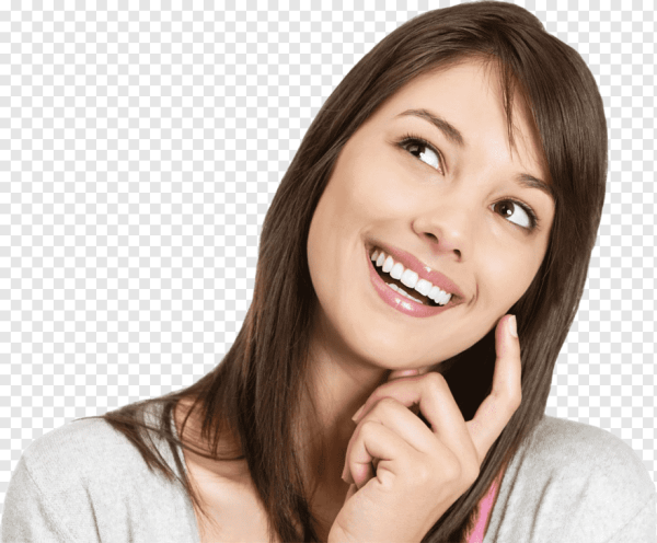 Довольная девушка