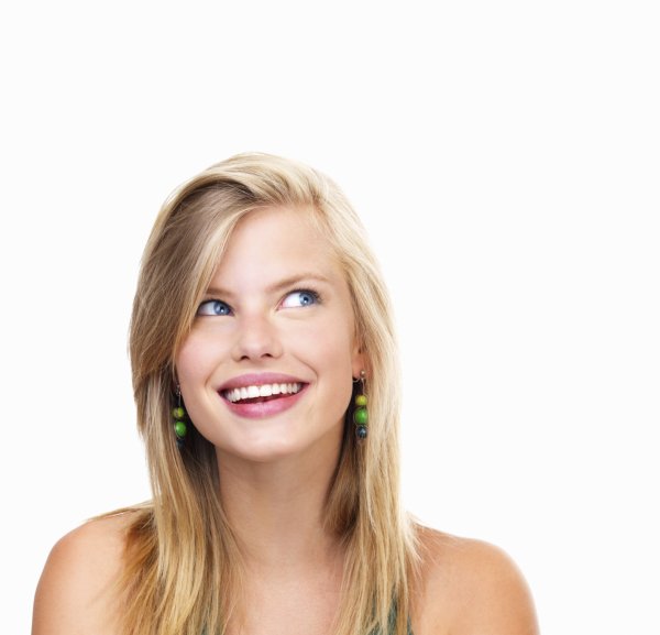 Девушка улыбка