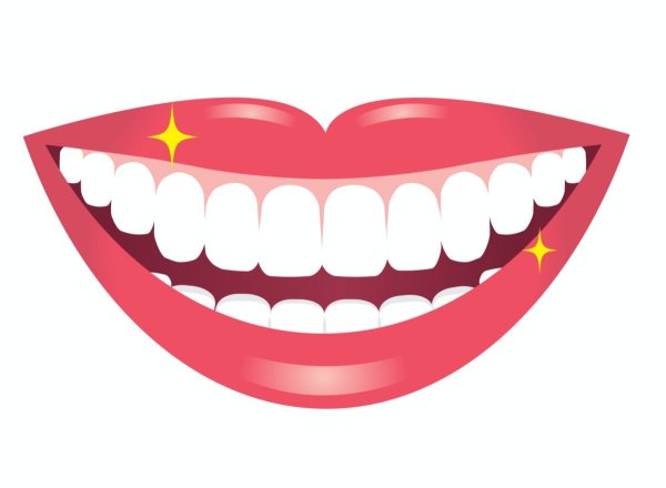 Улыбающийся рот с зубами