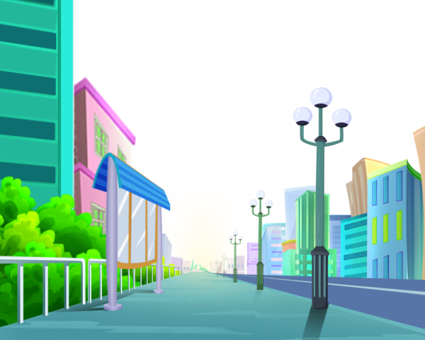 Мультяшный город