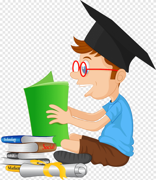 Школьник на прозрачном фоне