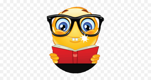 Умный смайлик gif