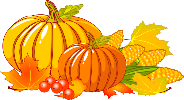 Дары осени на прозрачном фоне