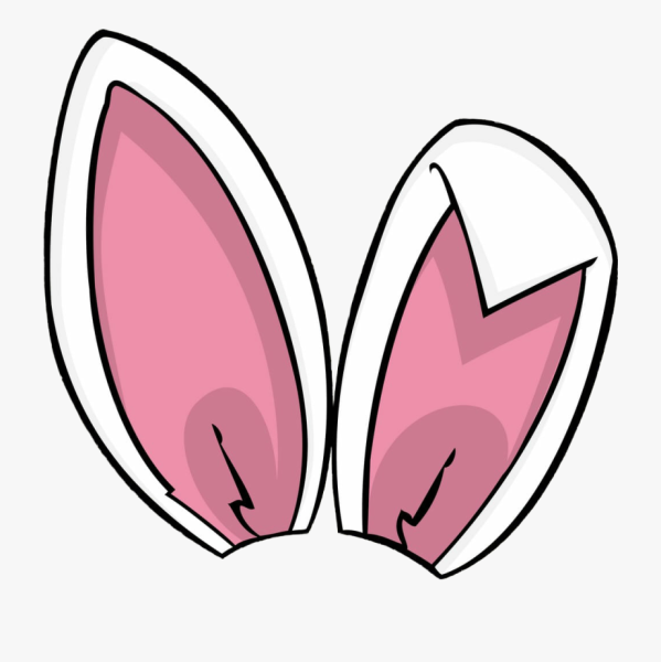 Заячьи уши трафарет