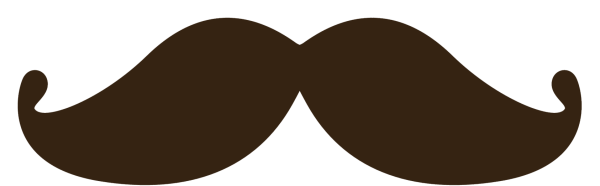 Усы коричневые