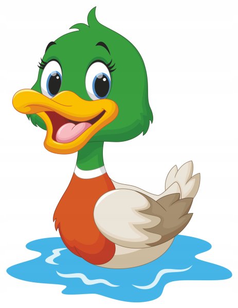 Утка клипарт на прозрачном фоне