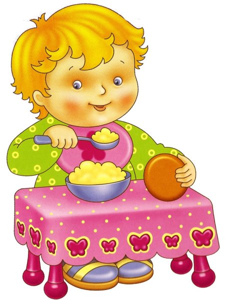 Прием пищи детей в детском саду