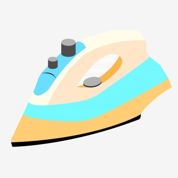 Утюг снизу вектор