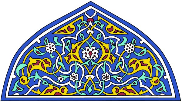 Национальный узор тюбетейки Узбекистана вектор