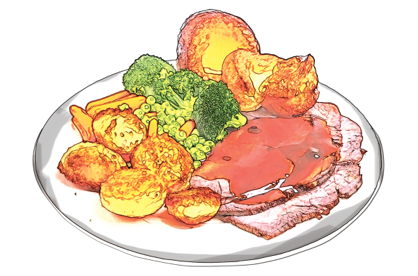 Ужин рисунок