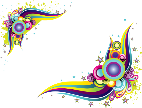 Абстрактные узоры на прозрачном фоне