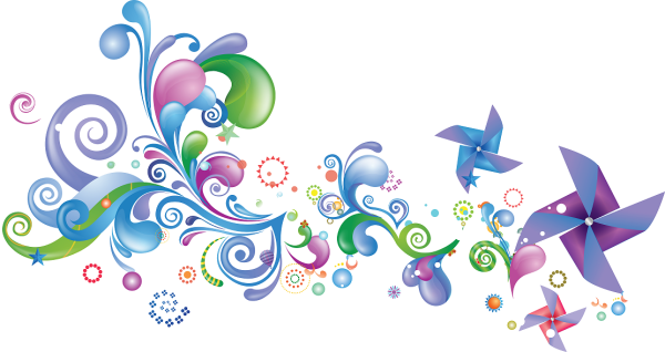 Орнамент детский на прозрачном фоне