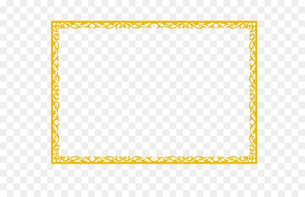 Желтая рамка для фотошопа