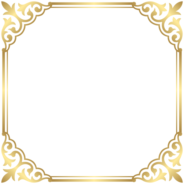 Рамка Золотая Узорная