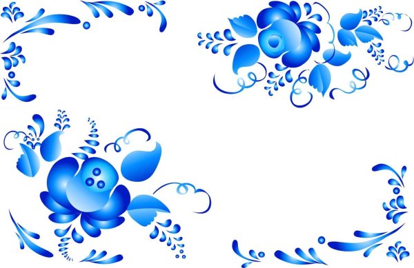 Гжель фон для презентации