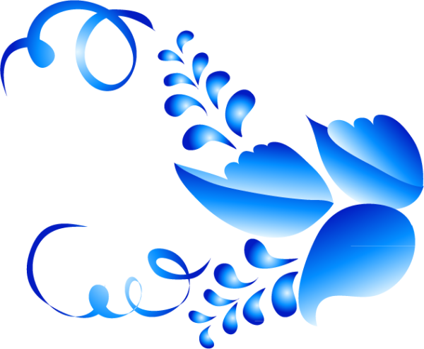 Гжель завитки